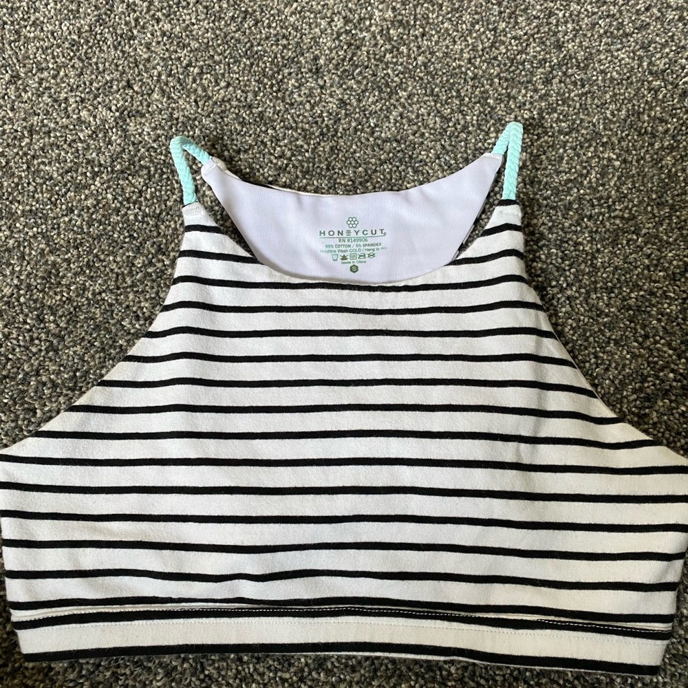 Honeycut athletic Sports bra striped